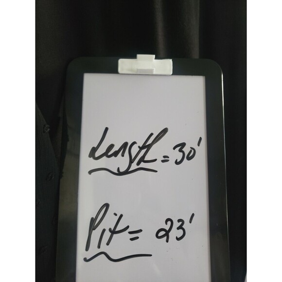 Democracy Blouse Women's XL Black Swiss Dot Sheer Sleeve High-low Hem - Picture 7 of 9